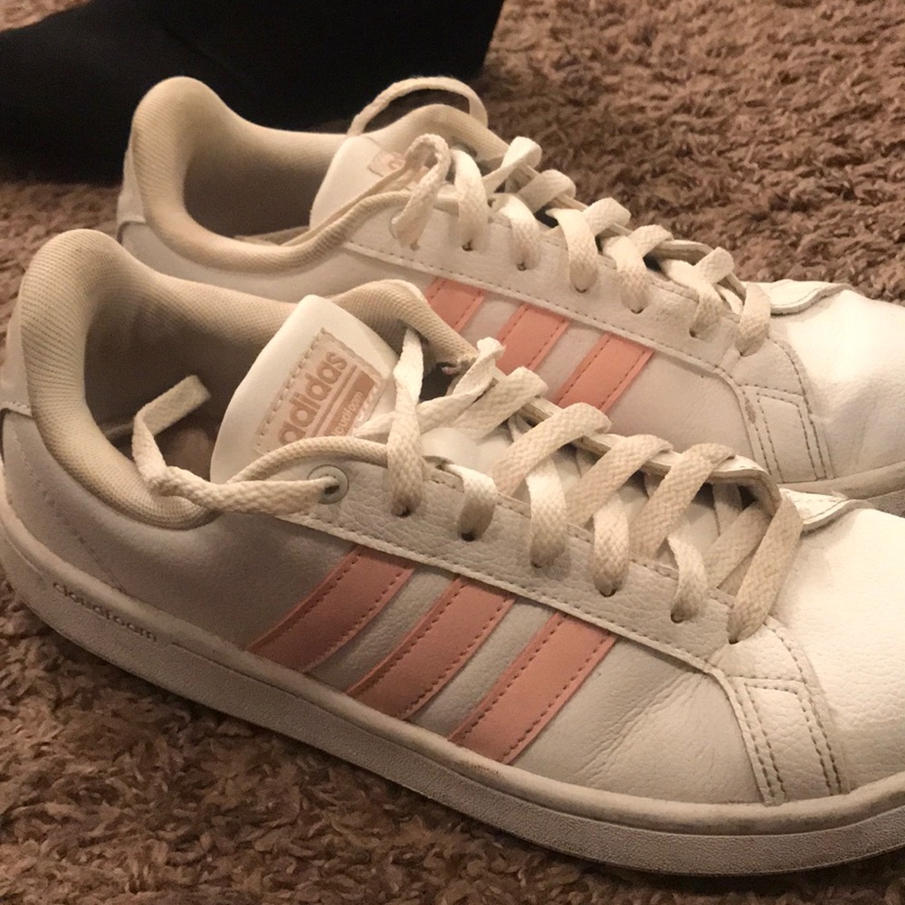 pink & white ADIDAS